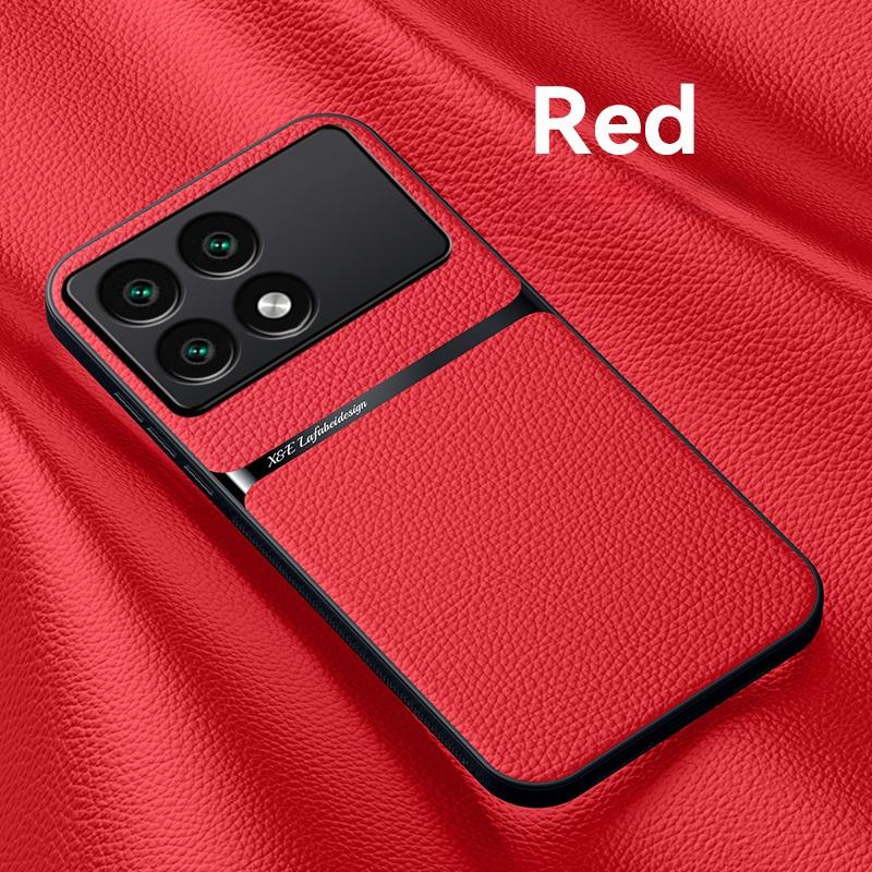 For Xiaomi Poco X6 Pro 5G Case Car Magnetic Holder Leather Cover For PocoX6Pro Poko Little X 6 Pro X6Pro 5G Soft Silicone Coque