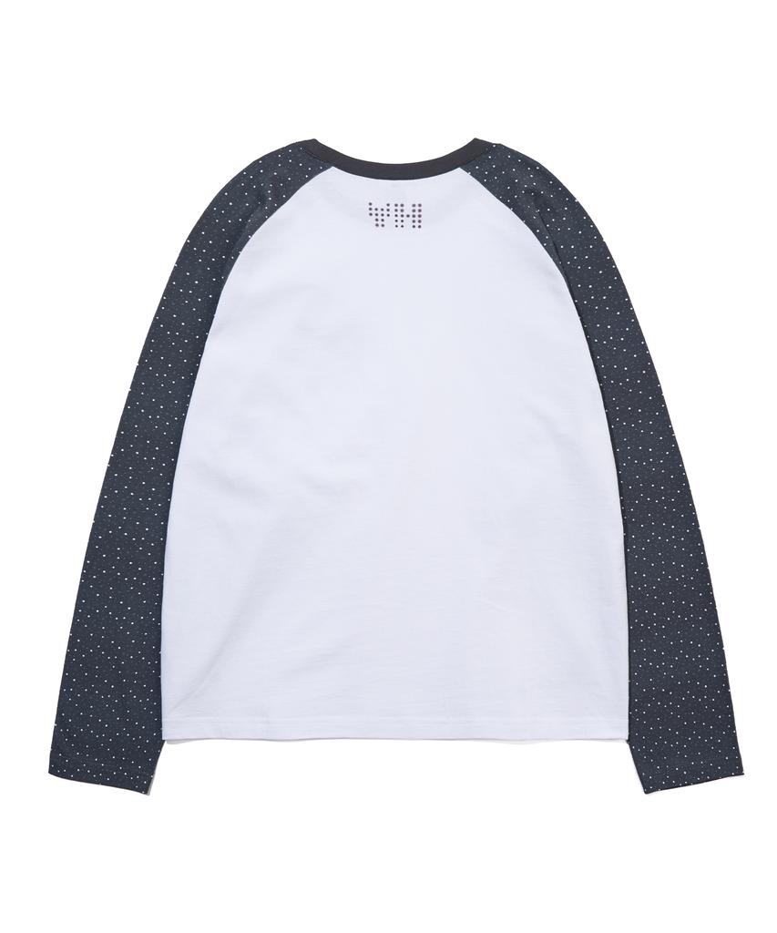 YOUHEE Star Raglan Long Sleeve_Black