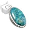 Natural Shattuckite Gemstone 925 Sterling Silver Jewelry Pendant 2.25" M3u72