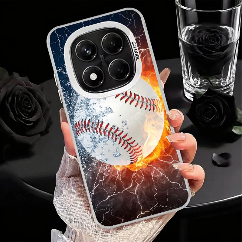 Baseball-Sport-Stoßfeste Handyhülle für Xiaomi Redmi Note 15, 14, 13, 12 Pro Plus, 11, 11S, 11T 5G, Schutzhülle gegen Stürze