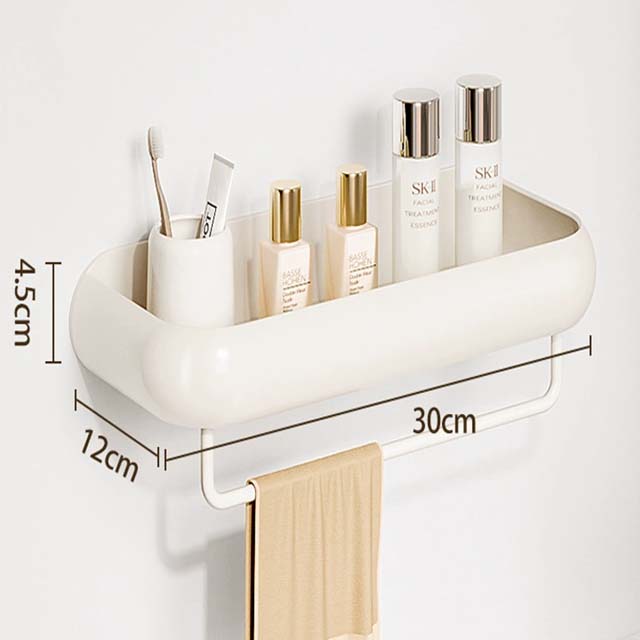 Bathroom Shelf Toilet Sink Hanging Wall Organizer No-Punch Storage Organizer Shampoo Rack Bathroom Accessories Premium Quality