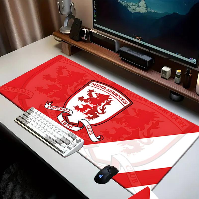 Football Club Middlesbrough   Mouse Pad Office Desk Mat, Gaming Mouse Pad Mousepad, Keyboard pad,Heavy-Duty Non-Slip Rubber Backing, Gift