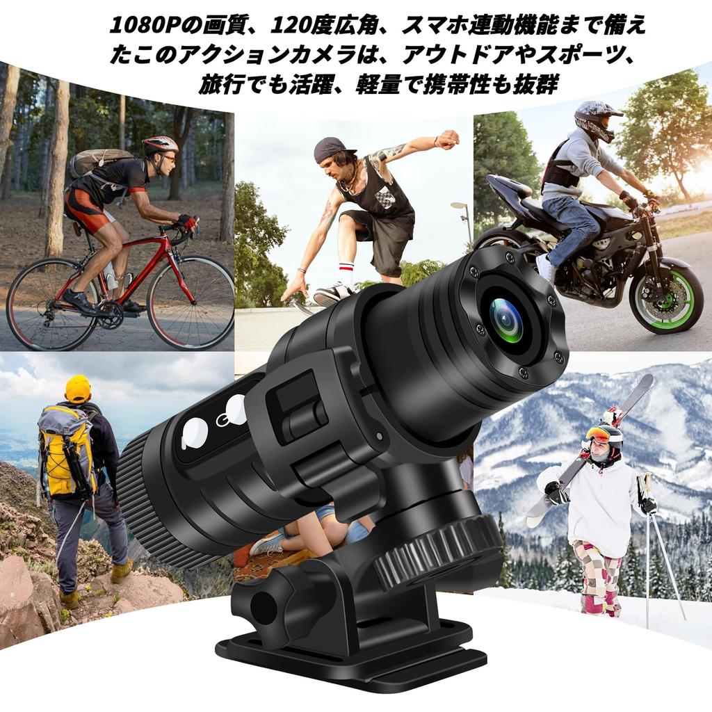 ZTCUIK Motorcycle Bike Camera with 1080P Wide IP66 256GB Overwrite Bicycle Helmet Motorcycle Action Shockproof Design Durable Ideal for Outdoors and