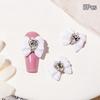 5Pcs 3D Resin Bow With Glitter Heart Rhinestones Pearl Nail Art Jewelry Deocrations Women Nail Salon Luxury Manicure Charms