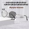 Damen Luxus Photochrom Myopie Brille Mode Unisex Cat-Eye Anti-UV Kurzsichtbrille Herren Vintage Minus Dioptrien Brille