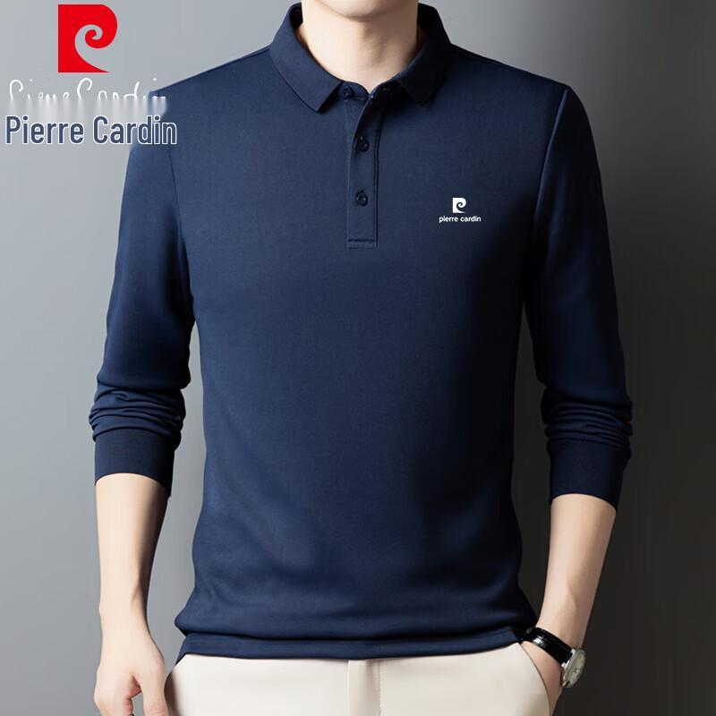Pierre Cardin Men's Long-Sleeve Business Polo Shirt