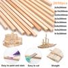 20-50db 2/3/5mm Balsa Stick Balsa Fa Kézműves Négyzet Könyök Modell Épület Faragás Barkácsolás Kézműves készítés Kiegészítők Stic