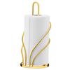 Nordic Metal Iron Kitchen Standing Paper Towel Holder Tabletop No Drill Desk Tissue Stand Factory Direct
