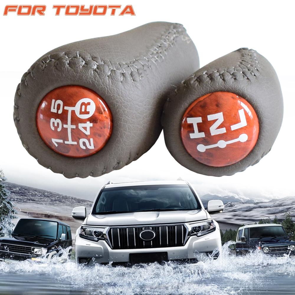Buton schimbător de viteze din piele cu transmisie automată levier schimbător de viteze pentru Toyota Prado 120 2003 2004 2005 2006 2007 2008