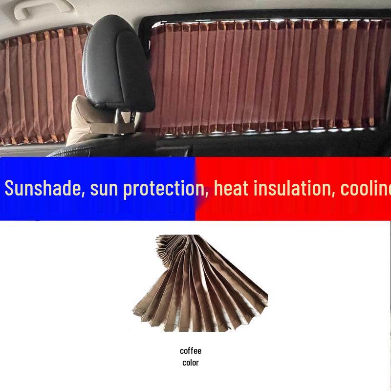 Jinbei New Haise X30L Guan Jin Car Window Sunshade Curtains - Heat Insulating Double Rail Design