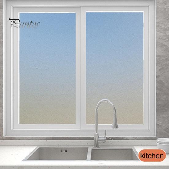 1 Roll 30/45x100CM Frosted Window Film Privacy Protection UV Sun Blocking Glass Covering Cling Home Office Bathroom Glass Window Door Static Film
