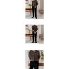Men Solid Open Front Long Sleeve Knit Cardigan Casual Loose Sweater