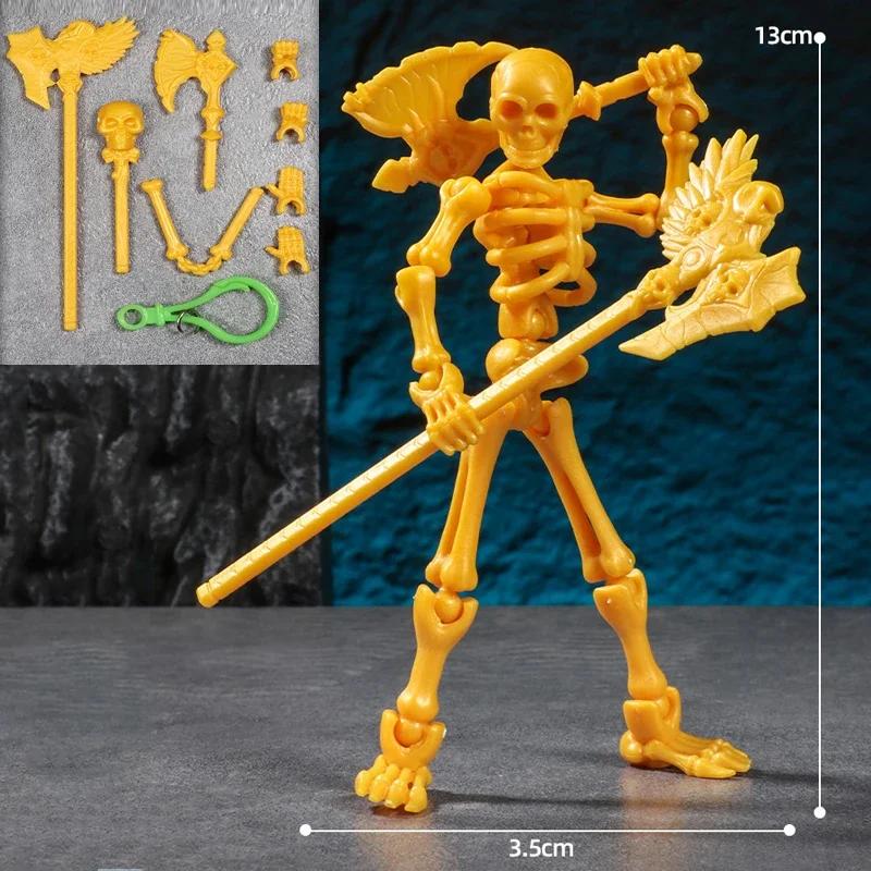 Driedimensionaal Schedelmodel Bouwspeelgoed Multi-Articuleerbare Schedel en Bot Poppen Decoratie Actiefiguren Anime Cadeaus Spellen