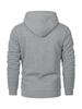2024 European Men's Quilted Jacquard Plaid Cotton Long-Sleeve Hooded Sweatshirt