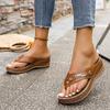 Fashion Summer Women Slippers Big Size Platform Wedges Sandals Non-Slip Open Toe Sandals Flip Flops Comfortable Beach Shoes Slides Women