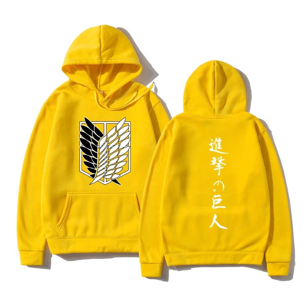 Atak Tytanów Mody unisex Bluzy Bluzy Japońskie Anime Bluza Z Kapturem Swetry Topy Shingeki No Kyojin Uniseks Ubrania Z Kapturem