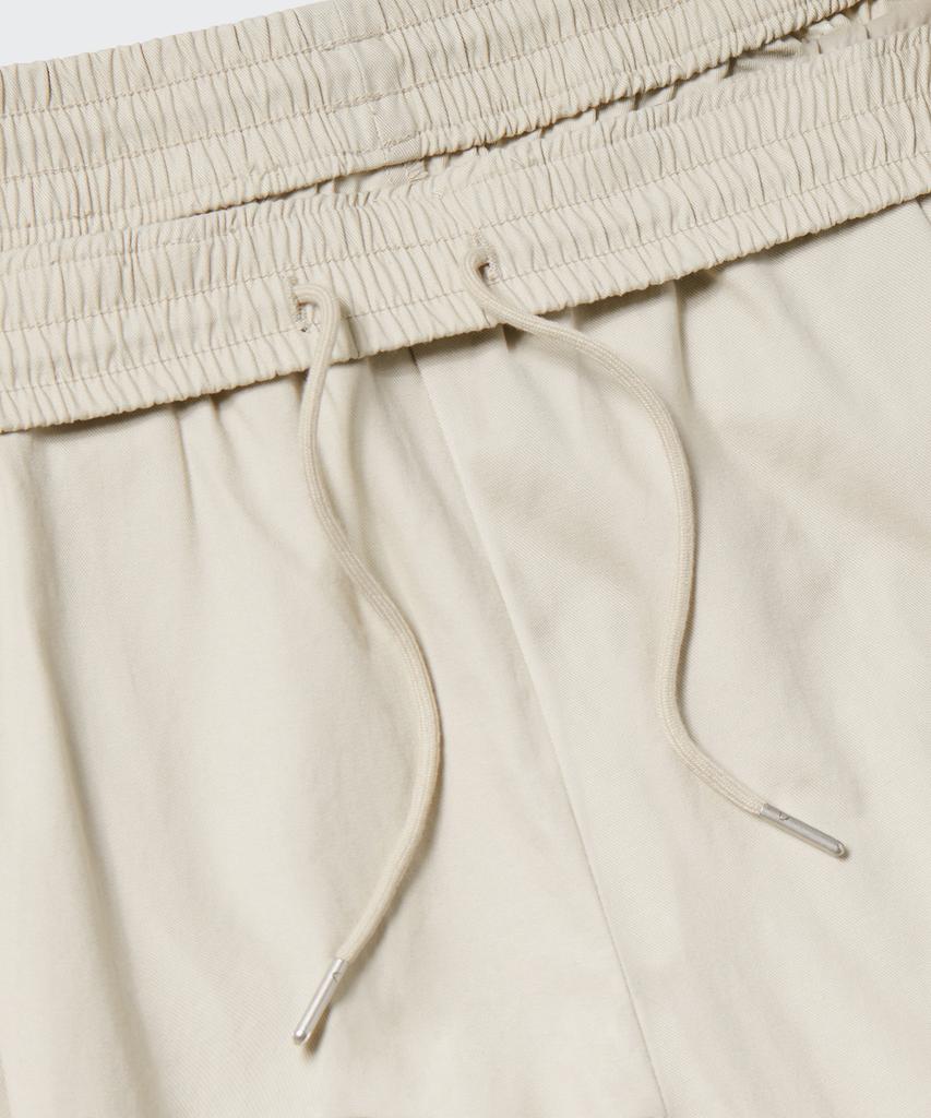 MUSINSA STANDARD Cotton Deep Tuck Wide Elastic Waist Pants [Cream]