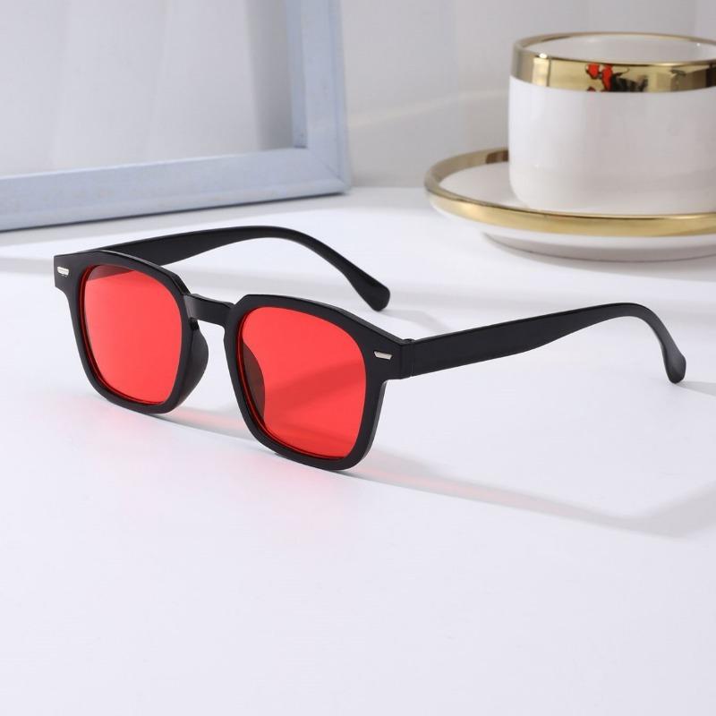 Vintage Vierkante Fietsbril Mannen Vrouwen Retro Designer Bril UV400 Bescherming Unisex Populaire Kleuren