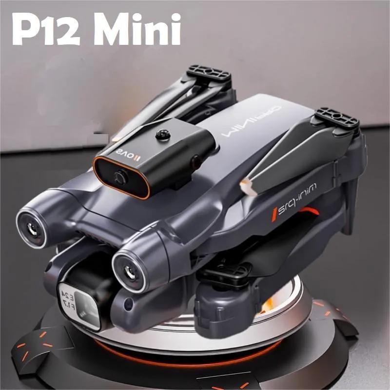 P12 Pro Drone 4K/8K HD Aerial ESC Photography Drone Tracking Low Power Return Three-Axis Gimbal Anti-shake Video Quadcopter Toy Gift