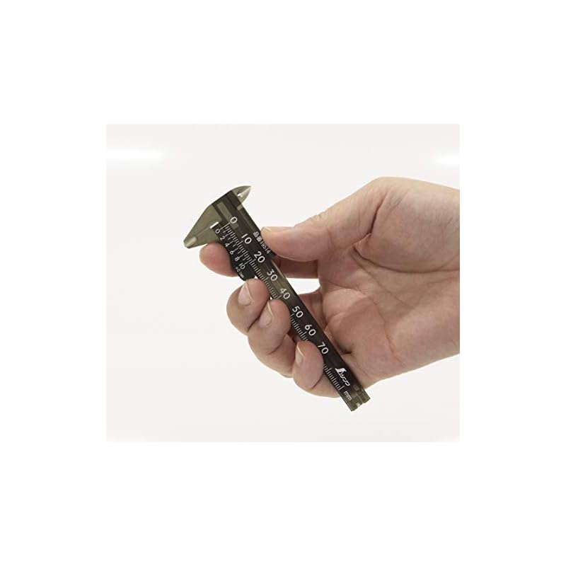 Shinwa Sokutei Plastic Caliper, Pocket Type, 70mm, 19514