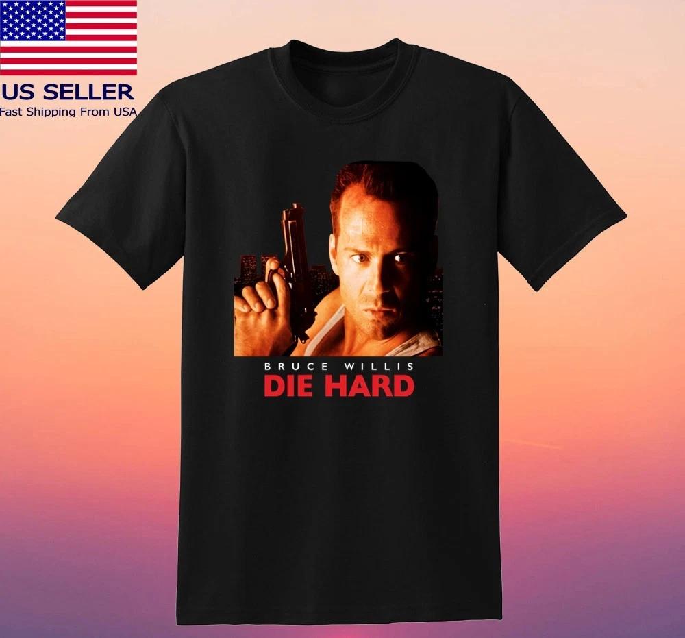 Die Hard Bruce Willis Men's Black Size S-5XL