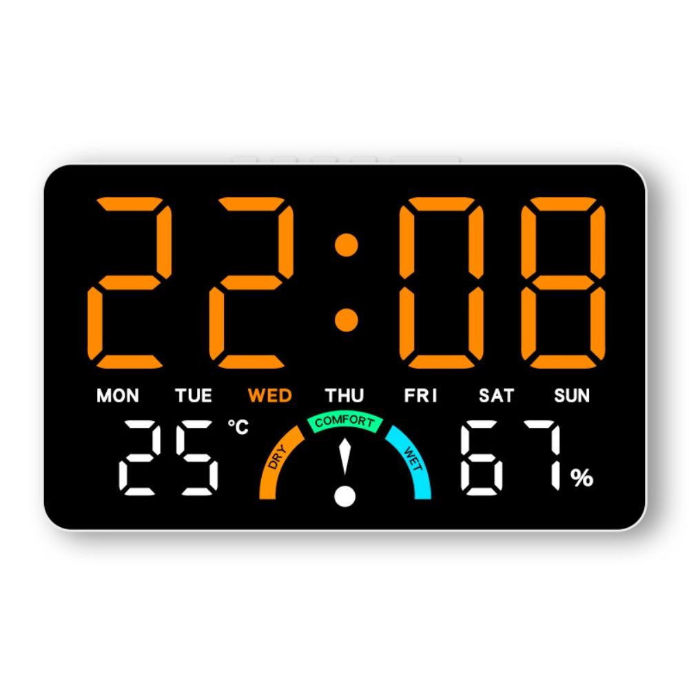 New Wall-mounted Electronic Wall Clock Multi-functional Date Digital LED Clocks Home DST Display Table Clock for Bedroom