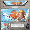 2026 High Definition ONE PIECE Leather Mouse Pad Oversized Boys Animation E-sports Game Keyboard Pad Luffy Computer Desk Pad  Waterproof Mouse Pad