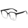 Tr90 Large Frame Plain Glasses Frame Female Plain Myopia Matching Degree Anti-Blue Light Glasses Black Frame