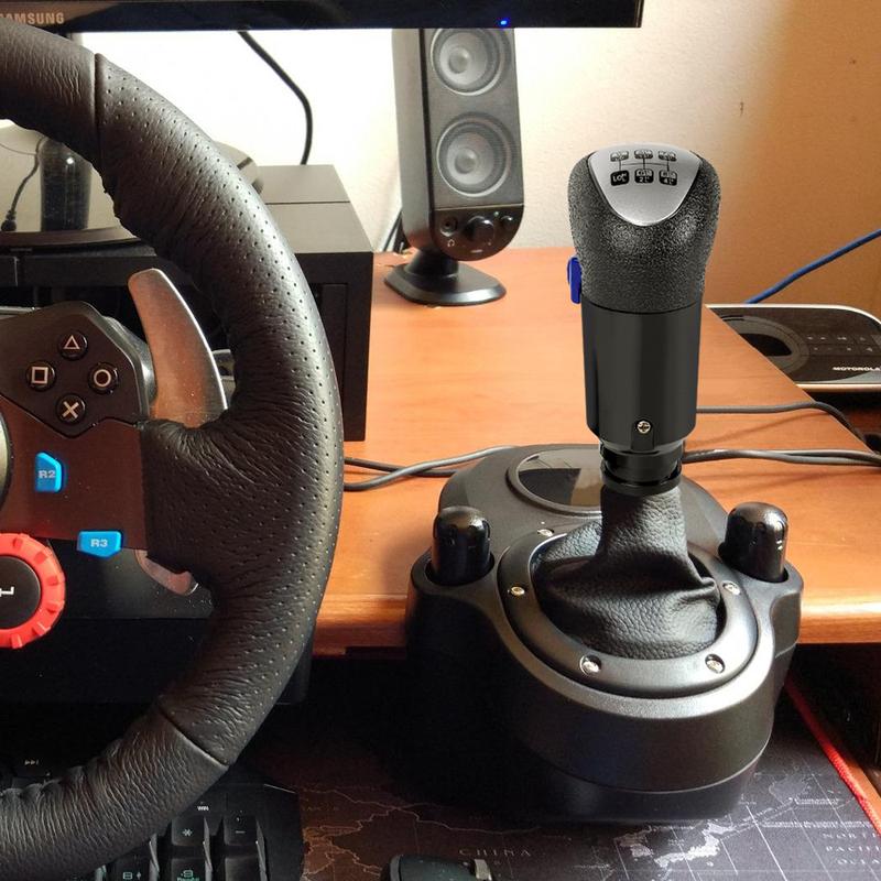 RASTP-USB Euro Truck Simulator PC Växlingsspak Växelvred För ATS&ETS2 Spel Kompatibel Med Logitech G29 G27 G25 G920 SFN190-BK