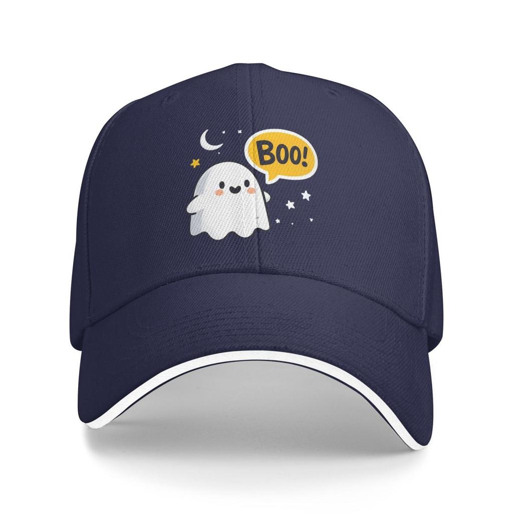 Ghost Of Disapproval BOO Baseballkappen Snapback Baseballmützen Atmungsaktiv Lässig Kappe Outdoor für Männer und Frauen