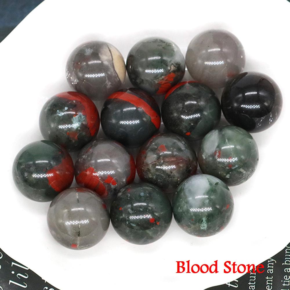 16mm Mini Naturstein Kristall Runde Kugel Perlen Reiki Heilung Quarz Amethyst Achat Mineral Exemplar Globus Chakra Großhandel