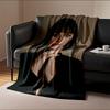 Elegant Portrait On Blanket for All Seasons Blanket Lunch Break Throw Gift