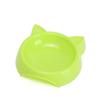 Pets Food Bowl Cat Face Shape Large Capacity Feeding Dish Solid Color Cat Food Bowl Pet Water Drinking Feeder for Small Dog Bowl