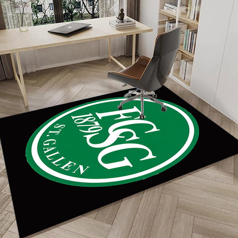 Saint Gall Green And White Heritage Area Rug Office rug, Chair Rug, Decor Carpet Livingroom bedroom Mat, Large Size Fan gifts Christmas gifts