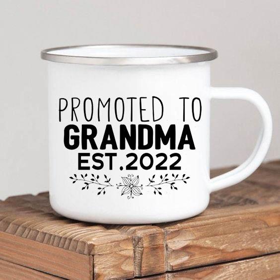 Schwangerschaftsankündigung Kaffeetassen für Großeltern Oma und Opa est 2024 Teetasse Geschenke Tasse für Neue Großeltern