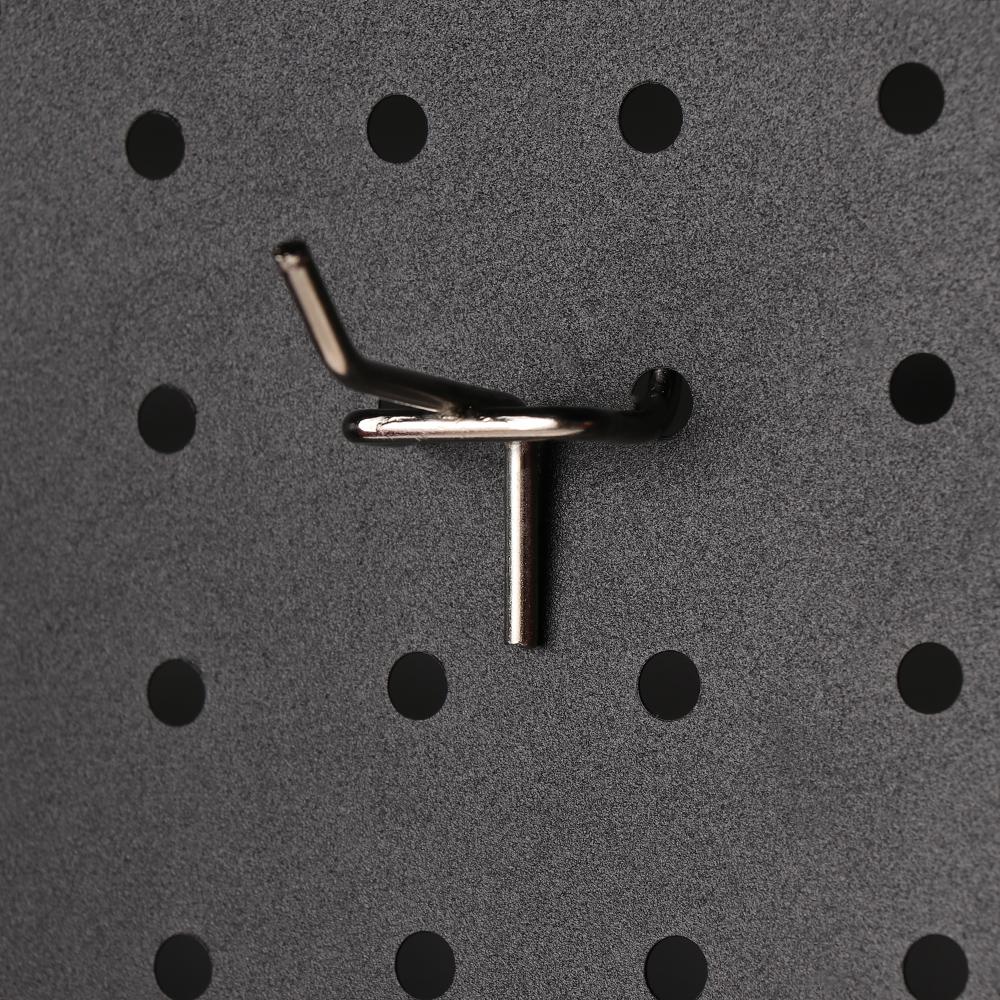 5Pcs Durable Metal Panel Perforated Holder Display Hooks Storage Racks Retail Shop Peg Goods Shelf