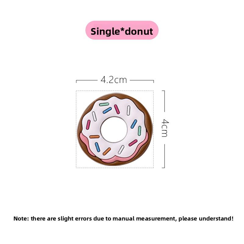Zacht Rubberen Taart, Koelkastmagneet, Magnetische Sticker, Donut, Creatieve Cartoon Magnetische Sticker, IJsje