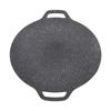 BBQ Pan Round Shape High Thermal Conductivity Aluminum Material Glossy Appearance Korean BBQ Grill for Camping 30cm