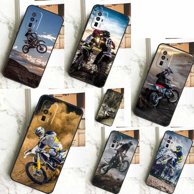 Moto Cross Motorcycle Sport Case For Xiaomi 13T 11T 12T Pro 13 14 Ultra 12 Lite POCO F6 F5 X6 Pro M6 X3 X5 M5s F3 Cover
