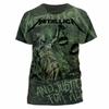 Summer Men's Classic Retro 3D Printed T-shirt Comfortable European and American Tough Guy Wind Speed Dry O-neck Loose Top Shirt