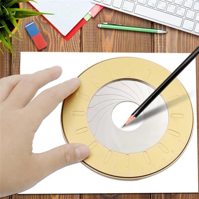 Round Stainless Steel Compass Circular Drawing Tool For School Ruler Set Professional Drawing