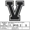 Full Embroidery Alphabet & Number Cloth Patch - Large Jersey Badge