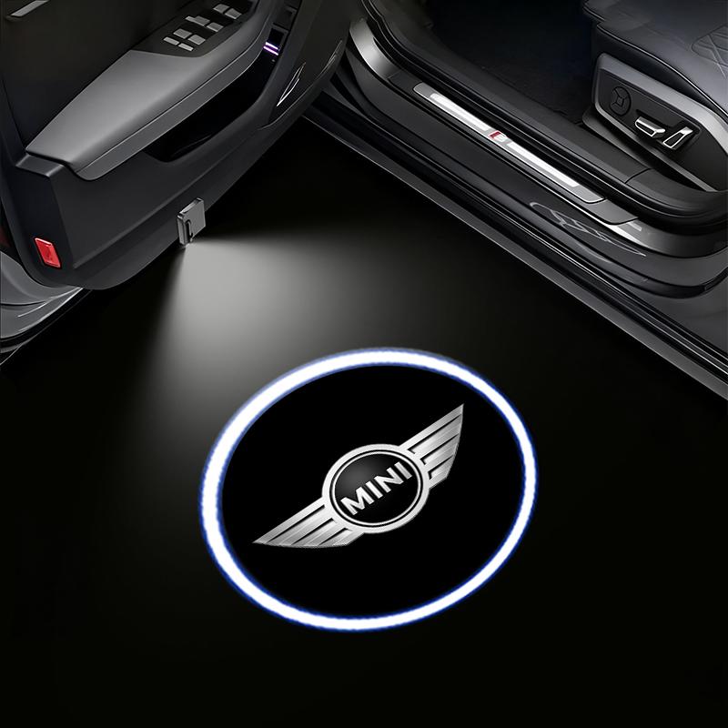 2 Stück Auto Tür Projektor Lampen LED Willkommenslicht Emblem Für Mini Cooper R50 R52 R53 R55 R56 R60 R61 F54 F55 F56 F60 Clubman