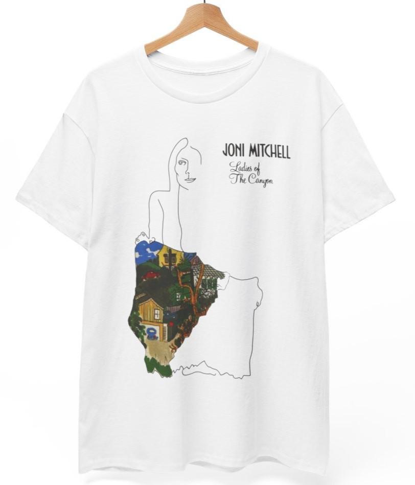 Joni Mitchell Ladies of the Canyon T-Shirt Folk Cool Retro Vintage Unisex Tee