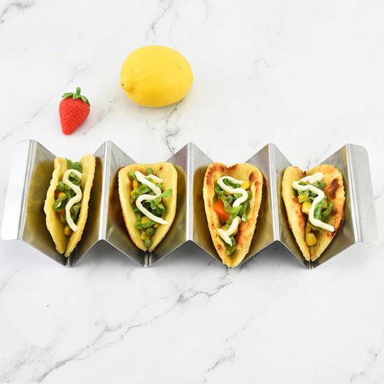 Stainless Steel Taco Holder Non-stick Reusable Pancake Stand Holds Up