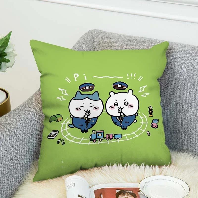 Anime Kawaii Rabbit Pillow Covers Decorative Pillowcase Car Sofa Pillowcases For Pillows Decor Home Cushion Cover Bed 45*45cm