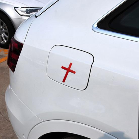 Christian Car Sticker 3D Badge Self-Adhesive Alloy Emblem Decal for Body Fender Tail Scratch Covering Metal Auto Accessory