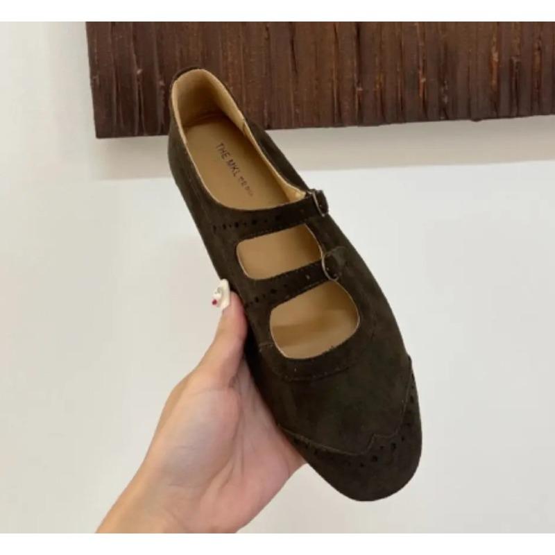 Nieuwe Mary Janes Flats Schoenen Ballet Casual Sneakers Dames Sandalen Loafers Trend Ondiep Jurk Suède Comfort Zapatos Mujer