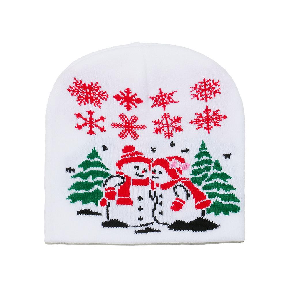2025 Autumn and Winter Christmas Hats for Men and Women Holiday Warm Pullover Hat Santa Snowman Knitted Hat Christmas Hat