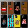 Cute Domo -Kun Phone Case For Iphone 11 12 Mini 13 14 Pro Xs Max X 8 7 6s Plus 5 Se Xr Shell